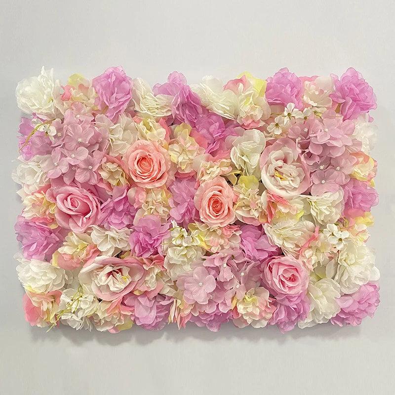 40x60cm Artificial Flower Wall Hanging Wedding Decoration Halloween Christmas Decoration Rose Fake Flowers Birthday Home Decor - YOURISHOP.COM