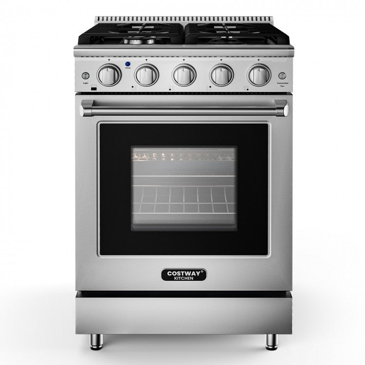 Freestanding Natural Gas Range with 4 Burners Cooktop 58279643, 24", 3.73 Cu.Ft.