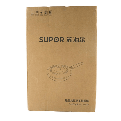 苏泊尔精致红点不粘煎锅EJ26QLP01，直径26厘米，带盖