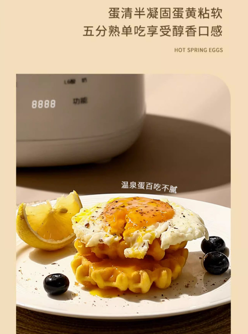 【Multifunctional Egg Cooker YZD-01】Smart Temperature Control, Easy Cooking