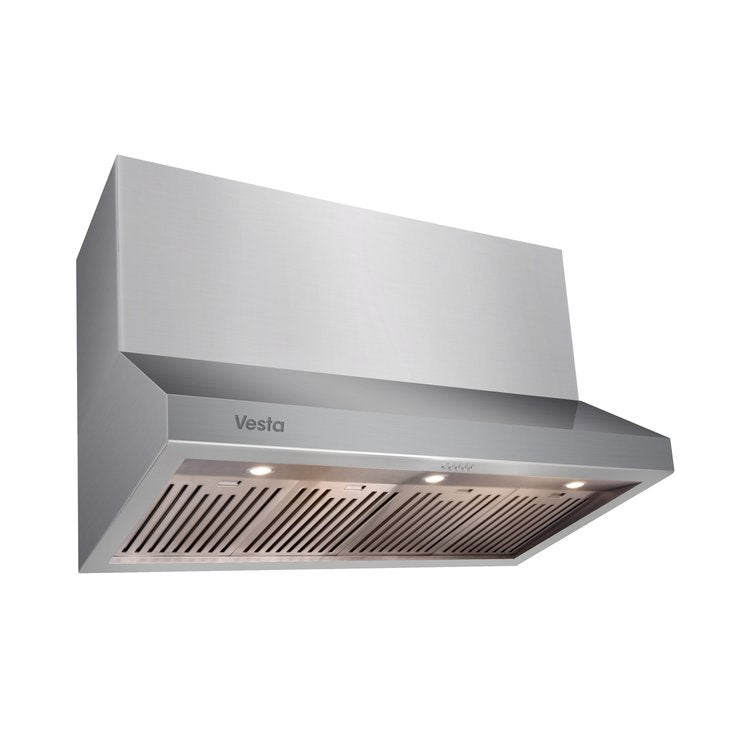 Vesta Madrid Range Hood VRH-MADRID-SS, 1000CFM 36''/48'' Stainless Steel Wall Mount/Under Cabinet