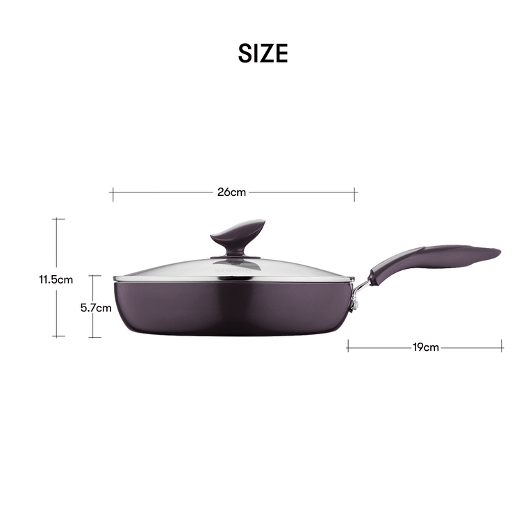 Poêle à frire Red Dot PJ26K4, poêle de cuisson antiadhésive, 26 cm