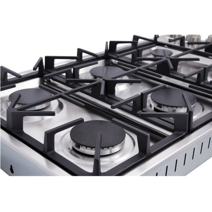 Vesta Vermont 36'' Stainless Steel Professional Gas Cooktop