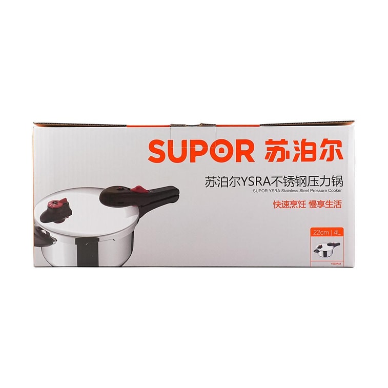 Supor high-pressure cooker YSX22, Stainless Pot, traditional style, 4L/6L