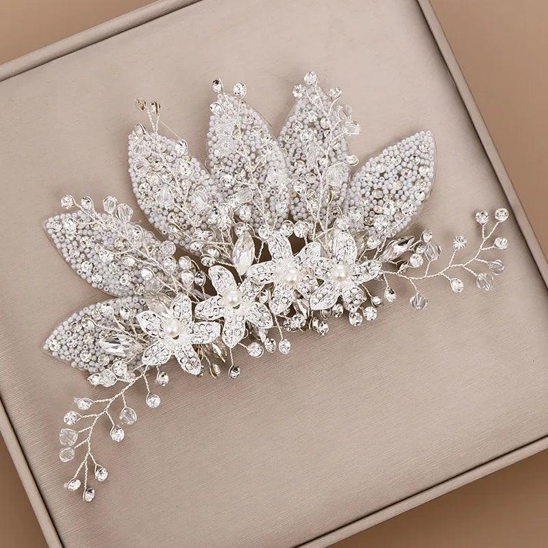 Crystal Wedding Hair Clip Hair Accessories Jewelry Ladies Hair Accessoire Cheveux Bridal Tiaras Bijoux Hair Stick for Women - YOURISHOP.COM