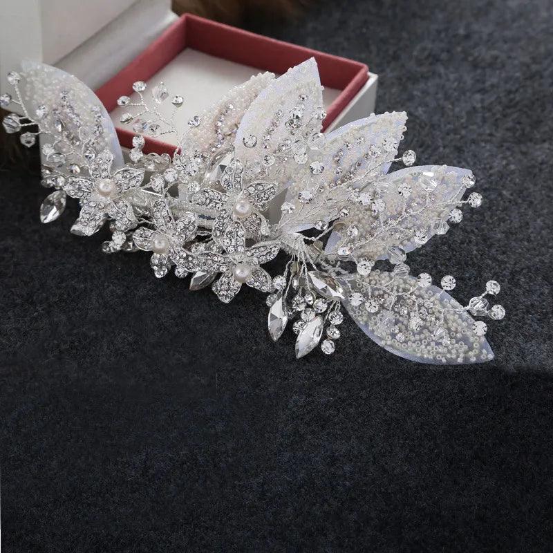 Crystal Wedding Hair Clip Hair Accessories Jewelry Ladies Hair Accessoire Cheveux Bridal Tiaras Bijoux Hair Stick for Women - YOURISHOP.COM