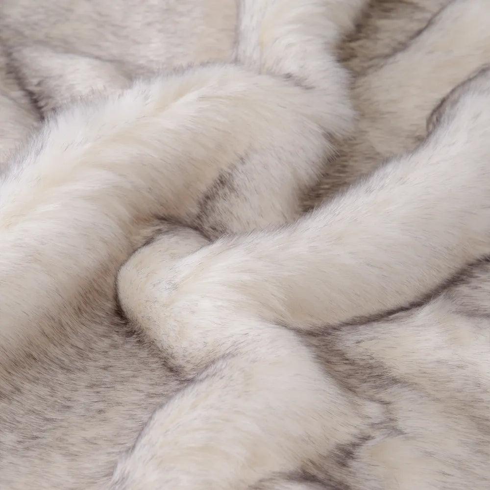 Double Layers Faux Fur Blankets For Beds Soft Warm Mink Throw Acrylic Long Pile Home Decor Imitated Fox Fur Throw Blankets - YOURISHOP.COM