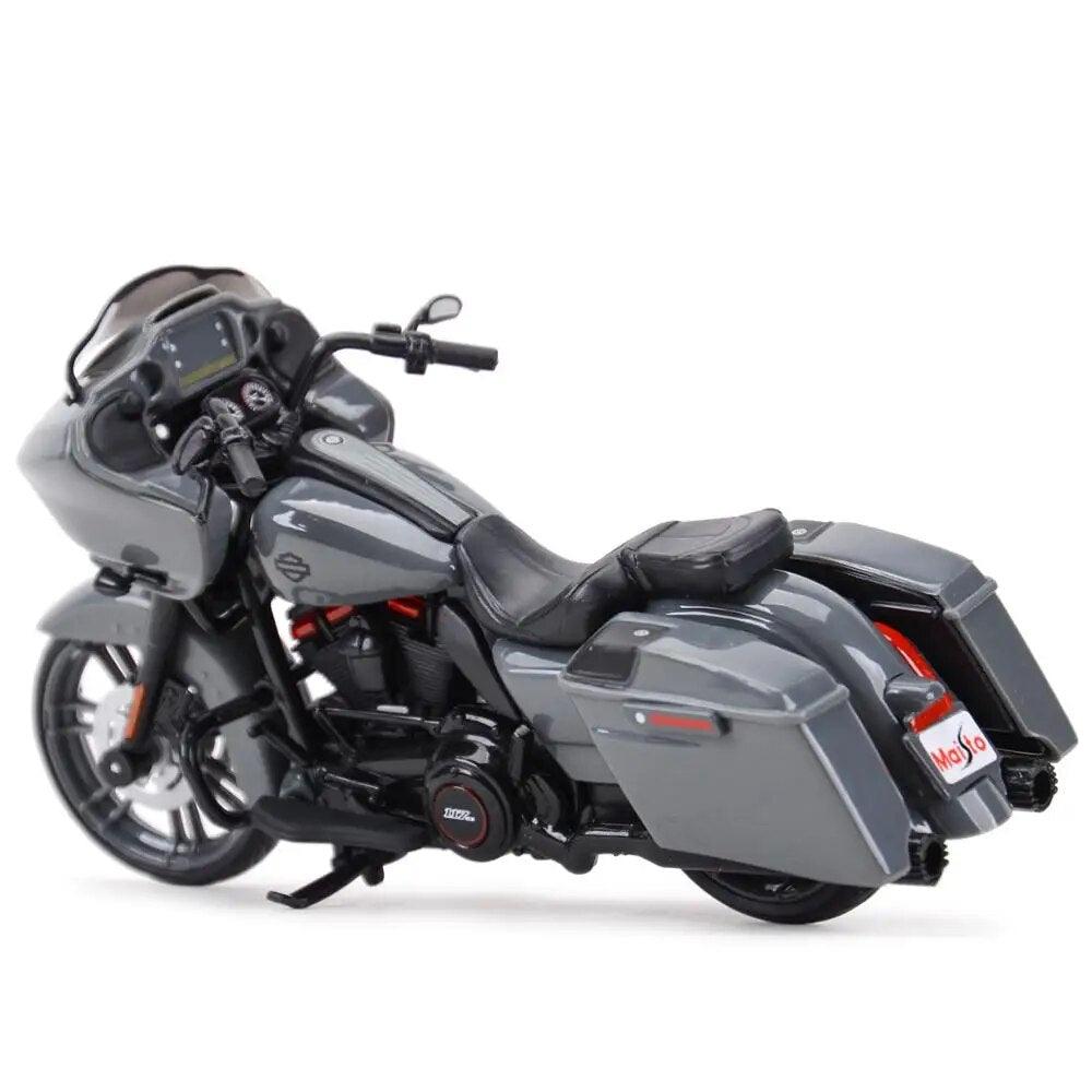 Maisto 1:18 Harley-Davidson 2018 CVO Road Glide Gery White Die Cast Vehicles Collectible Hobbies Motorcycle Model Toys - YOURISHOP.COM