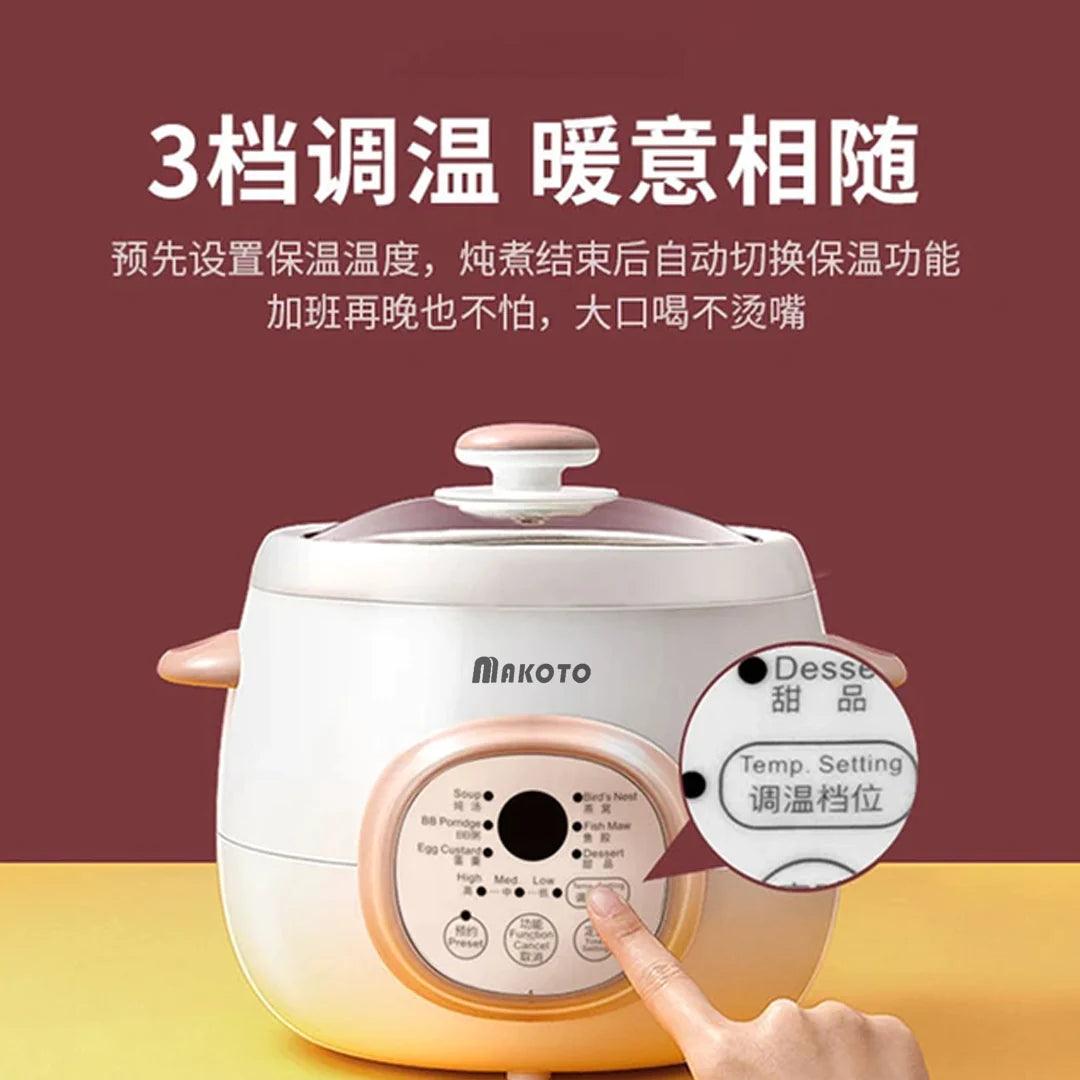 Bear Electric Slow Cooker Ceramic Water Bird's Nest Stew Bb Timer  Reservation