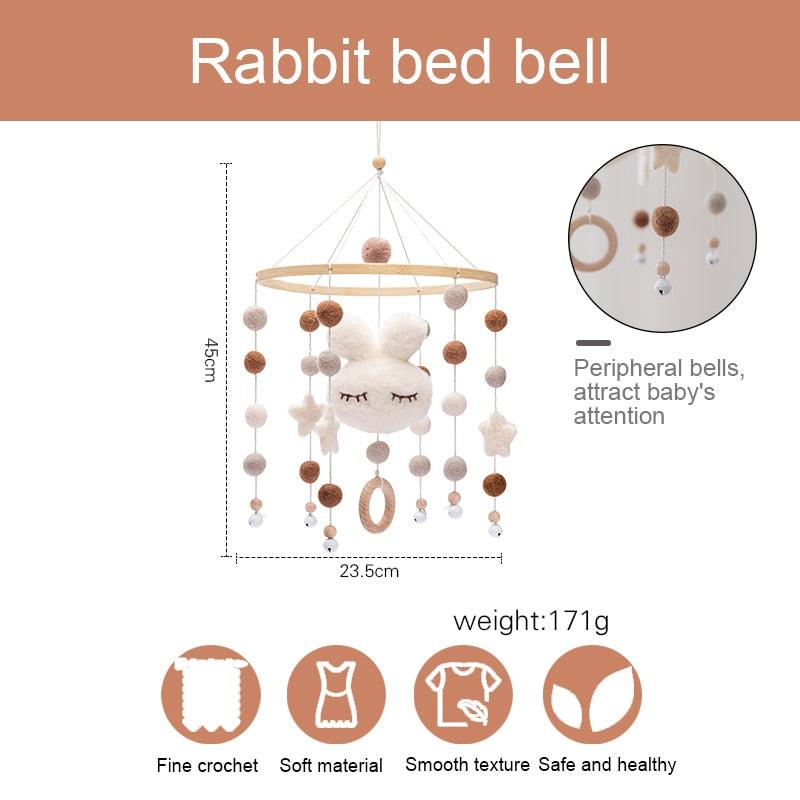 Newborn Bed Bell Baby Rattles Crib Mobiles Activity Play Gym Toy for 0-12 Months Cart Accessories - YOURISHOP.COM