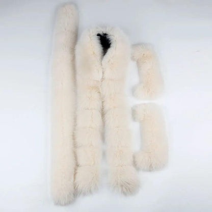 real fur women Short parka coat winter jacket real natural fox fur coat thick warm fur parkas - YOURISHOP.COM