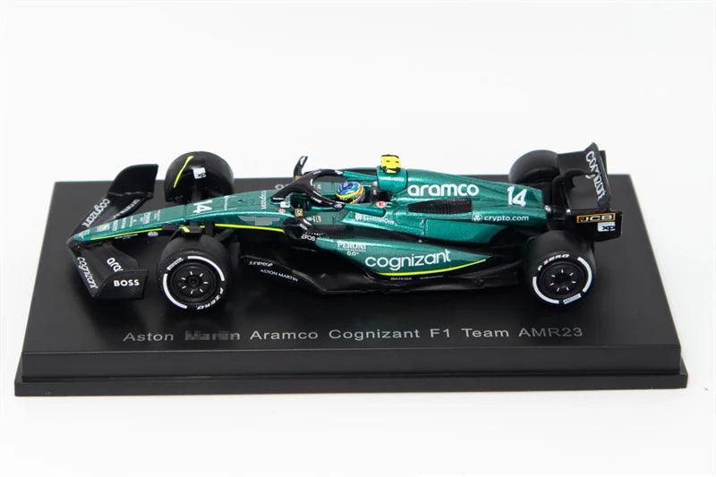 Spark 1:64 F1 2023 Aramco Cognizant F1 Team AMR23 No.14 F.Alonso / No.18 L.Stroll Model Car - YOURISHOP.COM