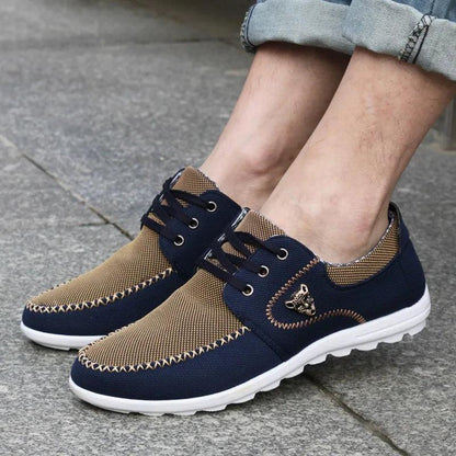 Spring Men Casual Shoes Flat Canvas Shoes for Men Patchwork Shoes Soft Comfortable Breathable Male Footwear Plus Size 39-46 - YOURISHOP.COM