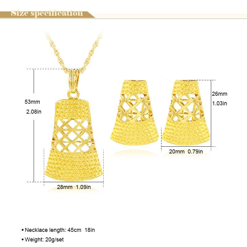 Sunny Jewelry Fashion Jewelry 2021 Necklace Earrings Pendant Women Jewelry Sets Alloy Hollow Out Fairy Bell For Party Daily Wear - YOURISHOP.COM