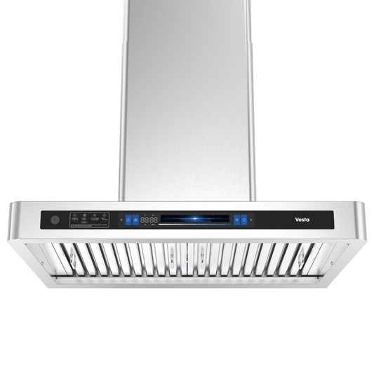 Vesta Range Hood Hamburg, 1000CFM 30''/36'' Stainless Steel Wall Mount Voice Control DC Motor - YOURISHOP.COM