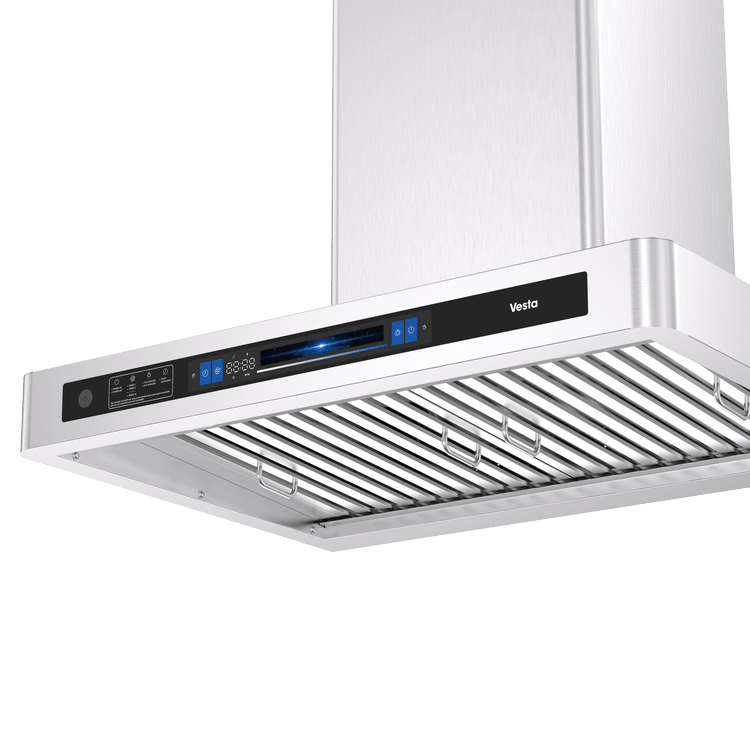 Vesta Range Hood Hamburg, 1000CFM 30''/36'' Stainless Steel Wall Mount Voice Control DC Motor - YOURISHOP.COM