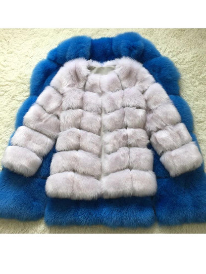 ZADORIN New Luxury Splicing Long Faux Fur Coat Women Thick Warm Winter Fashion Fluffy Faux Fur Jacket Coats for Women Outerwear - YOURISHOP.COM