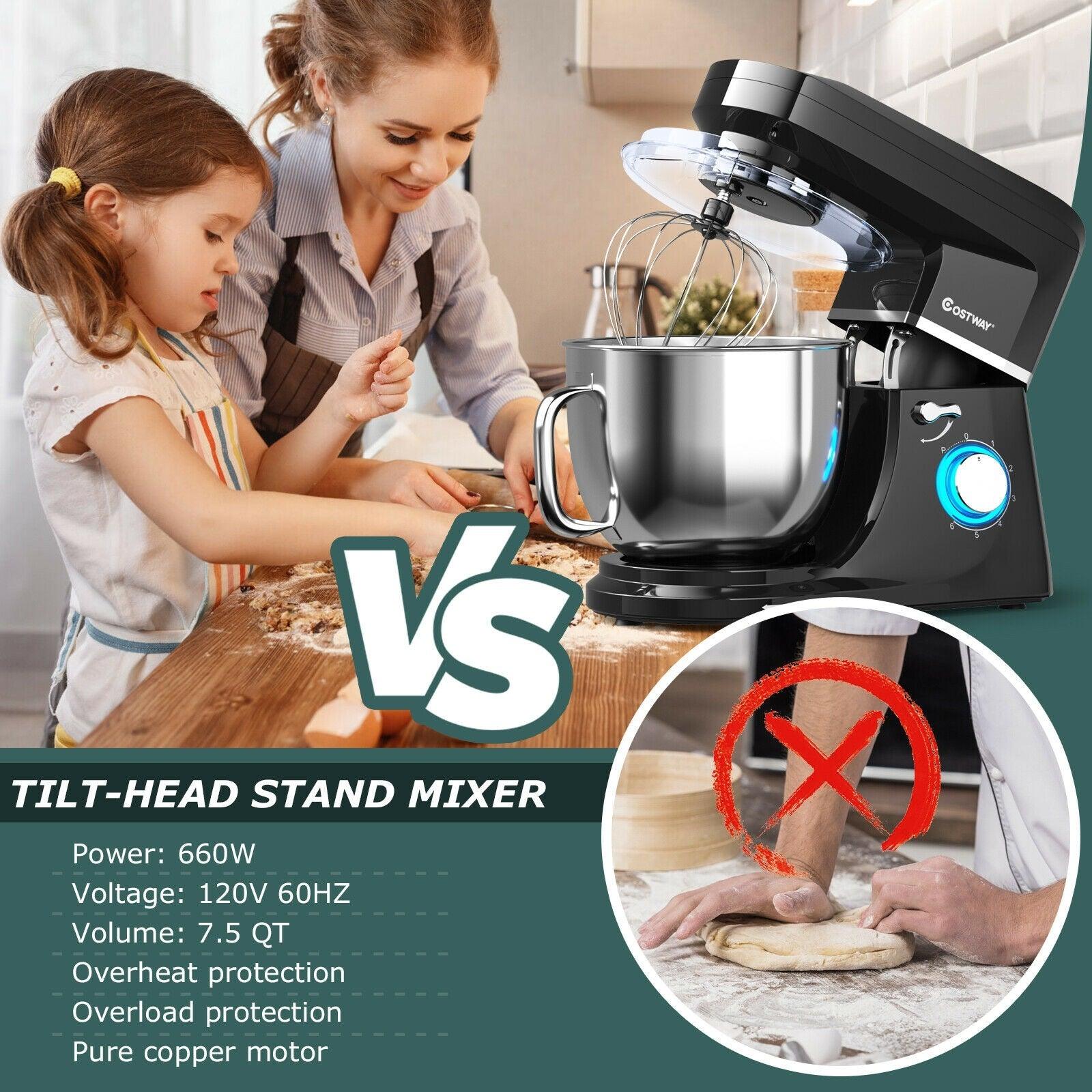 Costway 7.5 QT Tilt-Head deals Stand Mixer