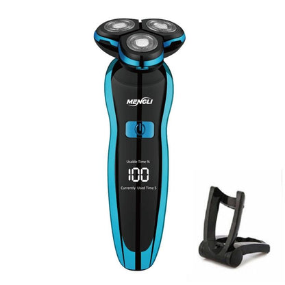 Electric Razor Electric Shaver Hair Cutting Shaving Machine for Men Clipper Beard Trimmer Rotary Shaver 100% Water Proof - YOURISHOP.COM