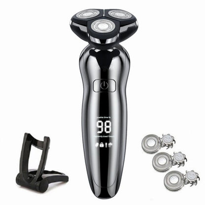 Electric Razor Electric Shaver Hair Cutting Shaving Machine for Men Clipper Beard Trimmer Rotary Shaver 100% Water Proof - YOURISHOP.COM