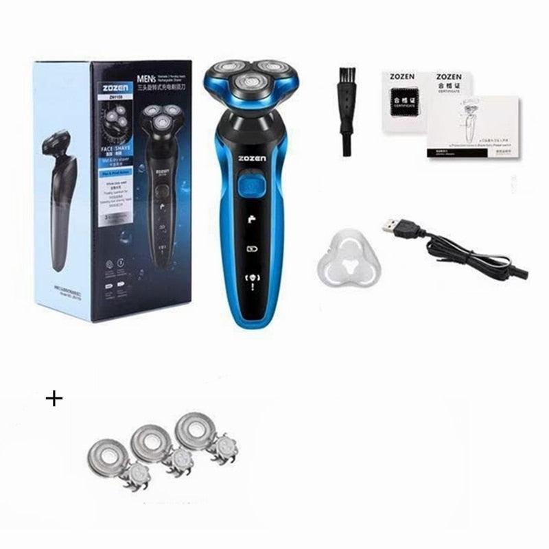 Electric Razor Electric Shaver Hair Cutting Shaving Machine for Men Clipper Beard Trimmer Rotary Shaver 100% Water Proof - YOURISHOP.COM