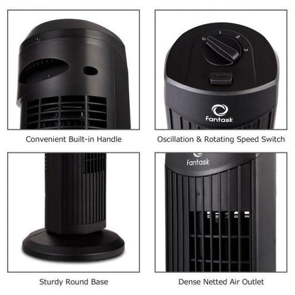 Fantask 35W 28 Inch Quiet Bladeless Oscillating Tower Fan 07495321 - YOURISHOP.COM