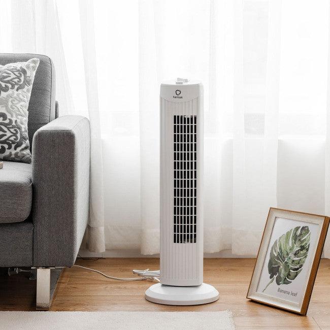 Fantask 35W 28 Inch Quiet Bladeless Oscillating Tower Fan 07495321 - YOURISHOP.COM