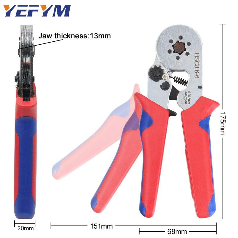 Ferrule Crimping Tool Tubular / Pin Terminal Professional Electrician Pliers Max(16mm ²/ 5AWG) Adjustable Ratchet Tools - YOURISHOP.COM