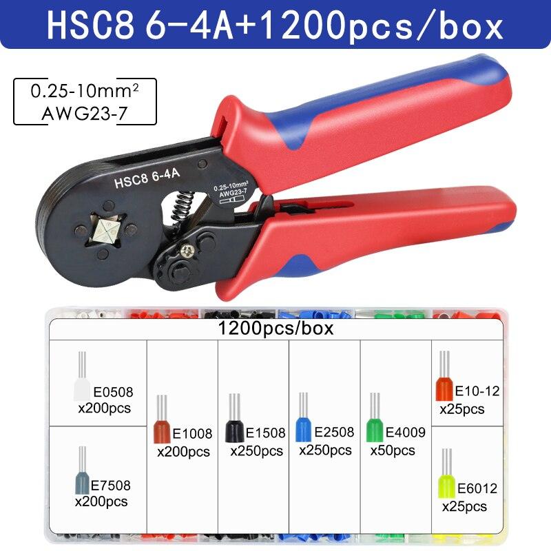 Ferrule Crimping Tool Tubular / Pin Terminal Professional Electrician Pliers Max(16mm ²/ 5AWG) Adjustable Ratchet Tools - YOURISHOP.COM