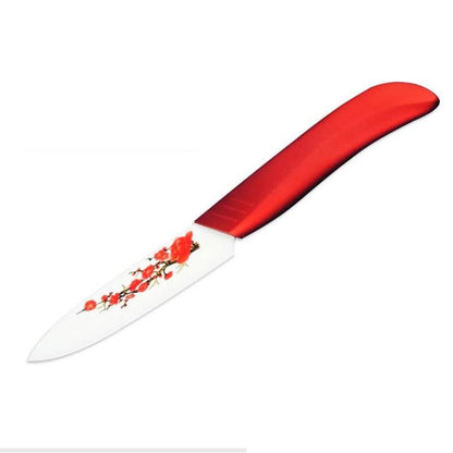 FINDKING Kitchen ceramic knife with flower laser printed High sharp quality Knives Set tools 3 4 5 6 Kitchen tools healthy life - YOURISHOP.COM