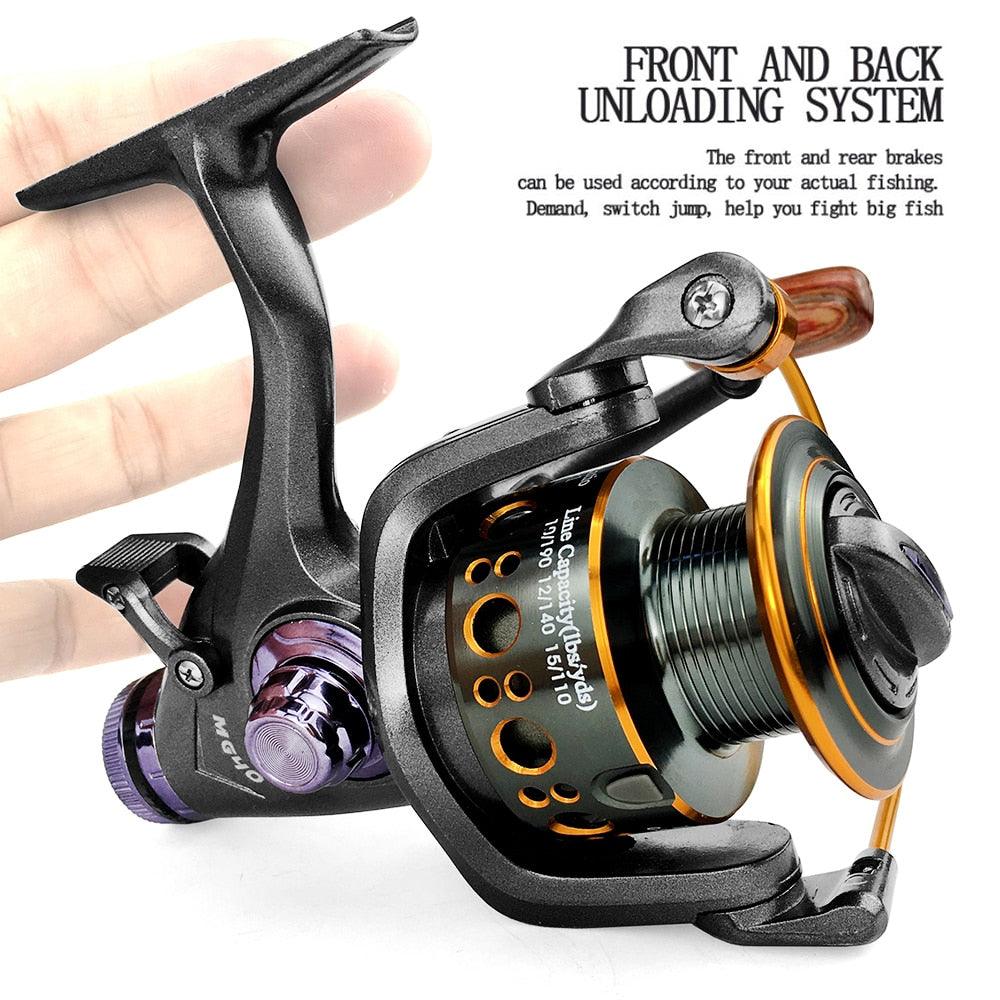 Fishing Reel Carp Spinning Reel Front and Rear Brake System Metal Spool Fishing Reels Tools Accessories - YOURISHOP.COM