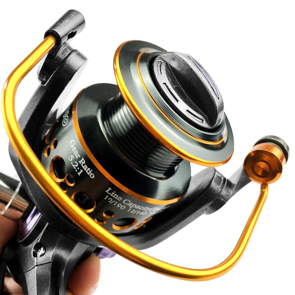 Fishing Reel Carp Spinning Reel Front and Rear Brake System Metal Spool Fishing Reels Tools Accessories - YOURISHOP.COM