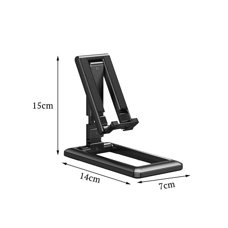 Foldable Tablet Mobile Phone Desktop Phone Stand for iPad iPhone Samsung Desk Holder Adjustable Desk Bracket Smartphone Stand - YOURISHOP.COM