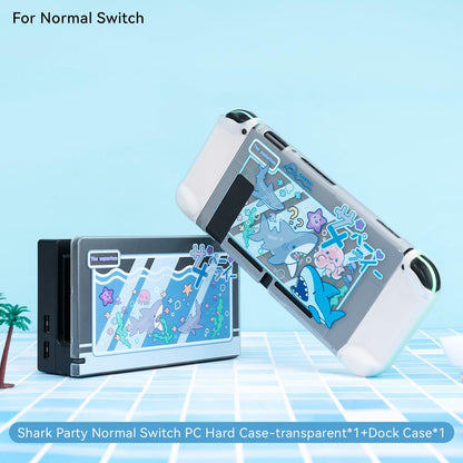 GeekShare Nintendo Switch Shell Cute Shark Party TPU Soft Full Cover Case For Nintendo Switch Joy-con Cover Shell NS Accessories - YOURISHOP.COM