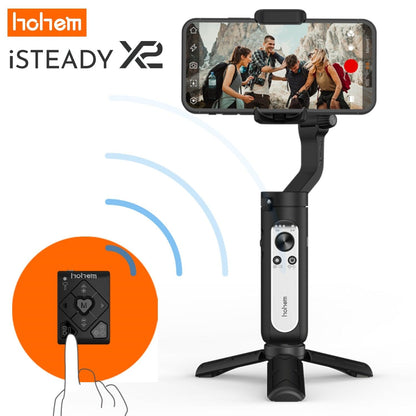 Hohem iSteady M6 iSteady X2,Smartphone Gimbal Stabilizer with Foldable Gimbal for iPhone 14/13 PRO MAX/11, Samsung, Huawei - YOURISHOP.COM