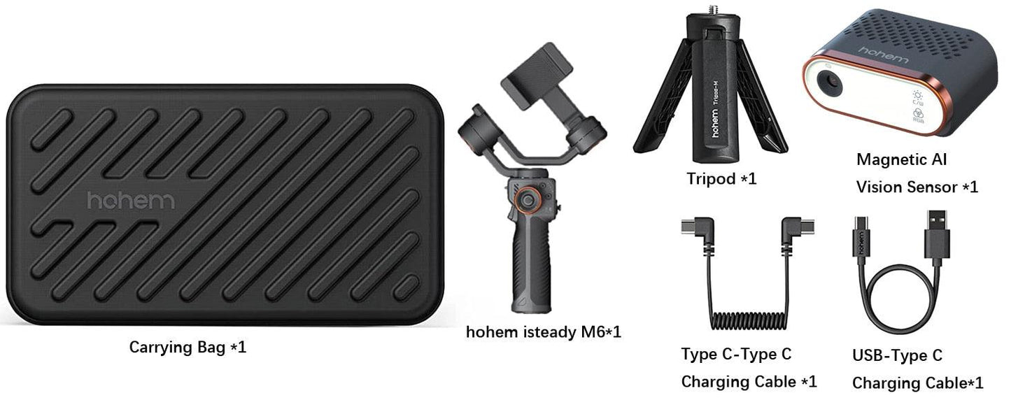 Hohem iSteady M6 iSteady X2,Smartphone Gimbal Stabilizer with Foldable Gimbal for iPhone 14/13 PRO MAX/11, Samsung, Huawei - YOURISHOP.COM