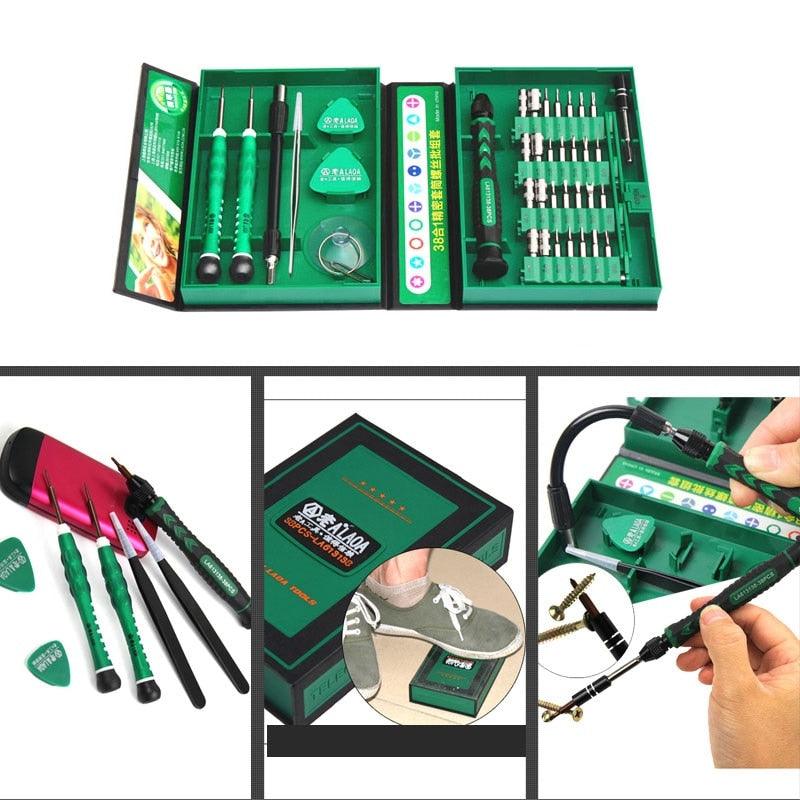 LAOA 38 in 1 Screwdrivers Set Precision Screwdriver bit set Laptop Mobile phone Repair Tools Kit Precise Screw Driver Hand tools - YOURISHOP.COM