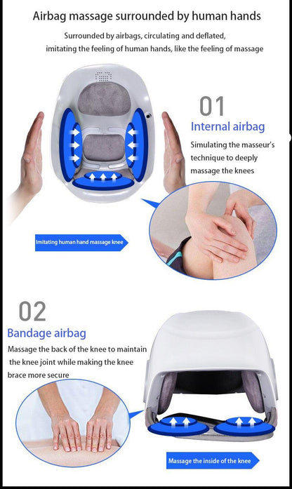 Lifetime Warranty Laser heated air massage knee physiotherapy instrument knee massage rehabilitation pain relief Leg massage - YOURISHOP.COM