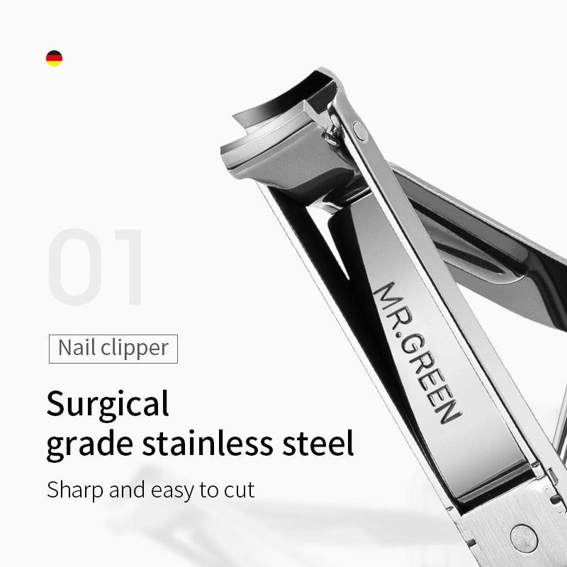 MR.GREEN Multifunctional Nail Clipper Stainless Steel Six Functions Nail Files Bottle Opener Small Knife Scissors Nail Cutter - YOURISHOP.COM