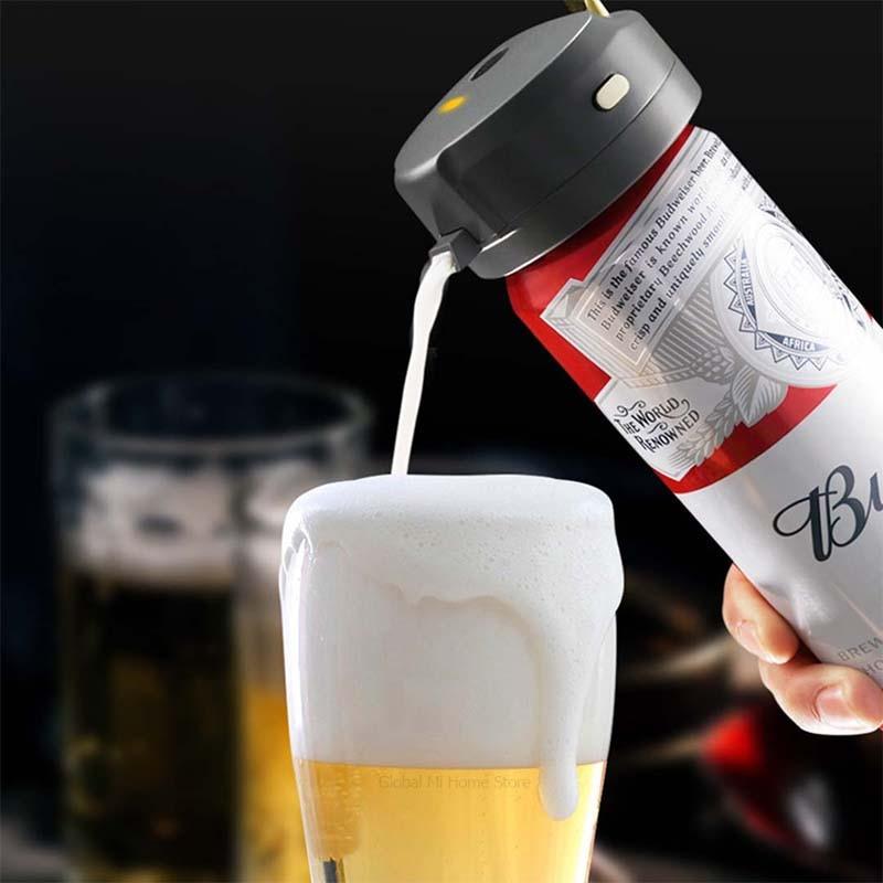 Portable Electric Beer Dispensers 40000 Times/s Ultrasonic Vibration Special Purpose For Bottled &amp; Canned Beer Foam Machine - YOURISHOP.COM