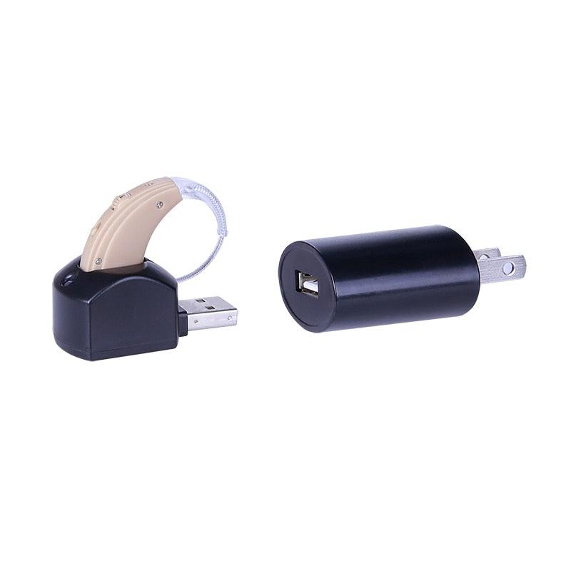 S-109s Double BET Hearing Aid Rechargeable Sound Amplifier Volume Adjustable Wireless Hearing Aids Device Audifonos Para Sordera - YOURISHOP.COM