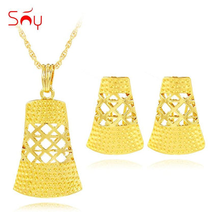 Sunny Jewelry Fashion Jewelry 2021 Necklace Earrings Pendant Women Jewelry Sets Alloy Hollow Out Fairy Bell For Party Daily Wear - YOURISHOP.COM