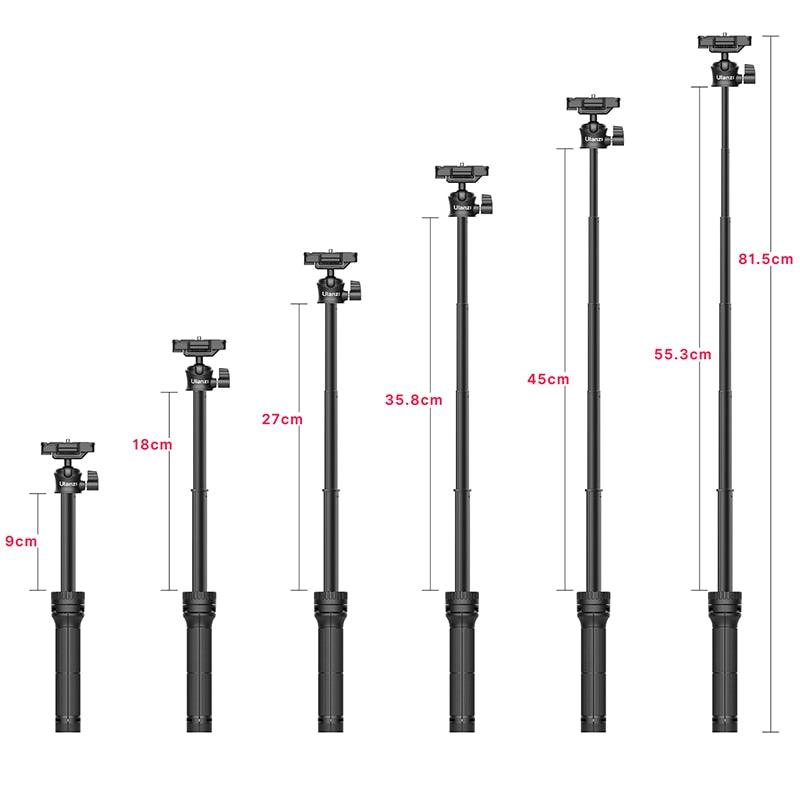 Ulanzi MT-34 Extendable Smartphone Selfie Tripod with Phone Mount 80cm Vlog SLR Mobile Tripod for iPhone 12 Pro Max 11 Sony ZV1 - YOURISHOP.COM