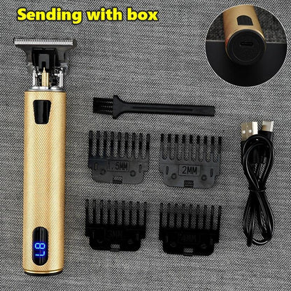 USB Electric Hair Clippers Rechargeable Shaver Beard Trimmer Professional Men Hair Cutting Machine Beard Barber Hair Cut - YOURISHOP.COM