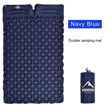 widesea camping Double Inflatable Mattress Outdoor Sleeping Pad Bed Ultralight Folding Travel Air Mat Cushion Moistureproof - YOURISHOP.COM