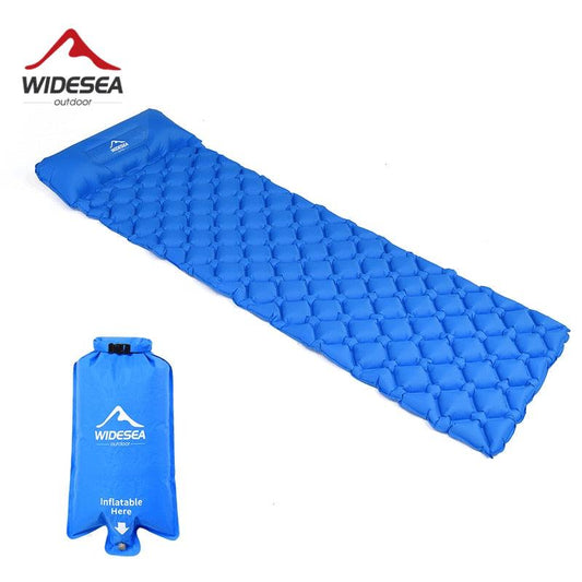 Widesea Camping Sleeping Pad Inflatable Air Mattresses Outdoor Mat Furniture Bed Ultralight Cushion Pillow Hiking Trekking - YOURISHOP.COM