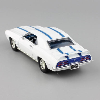 Yat Ming 1:43 Scale 1969 Pontiac Firebird Trans AM Classic Metal Car Model Toy Road Signature White Replicas Miniatures - YOURISHOP.COM