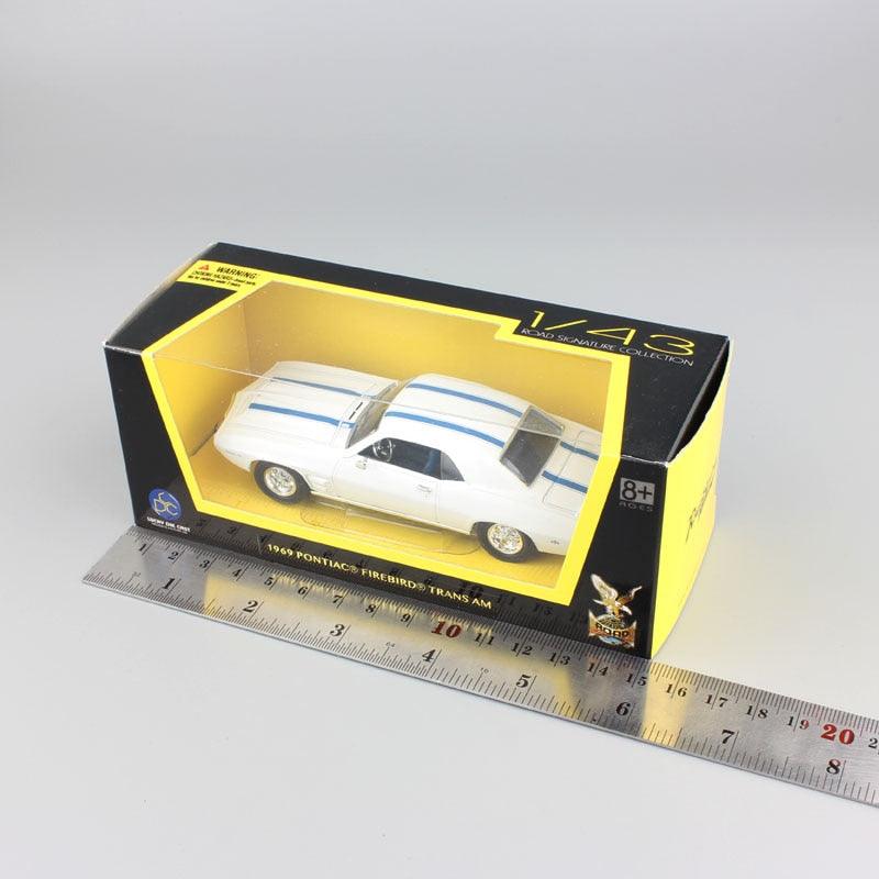 Yat Ming 1:43 Scale 1969 Pontiac Firebird Trans AM Classic Metal Car Model Toy Road Signature White Replicas Miniatures - YOURISHOP.COM